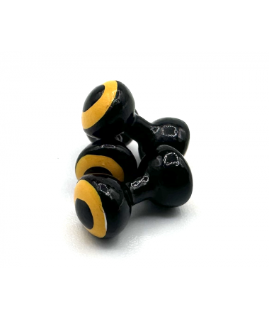 MEDIUM DOUBLE PUPIL BLACK/YELLOW